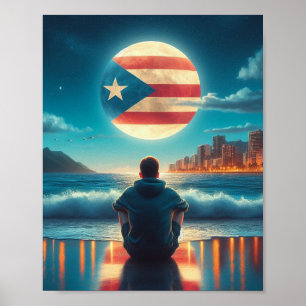 Boricua Hasta en la Luna Poster