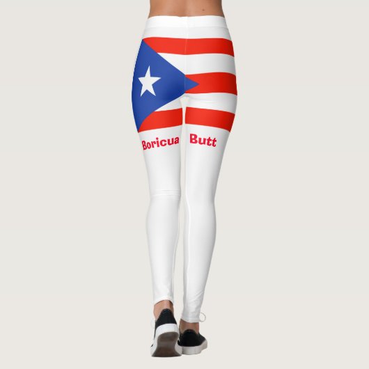 Boricua Hintern! Puerto Rico Flag 4Julia Leggings (Rückseite)