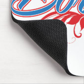 Boricua mit Blumen Mousepad (Ecke)