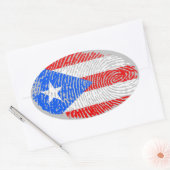 Boricua Oval Sticker (Umschlag)