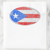 Boricua Oval Sticker (Tasche)