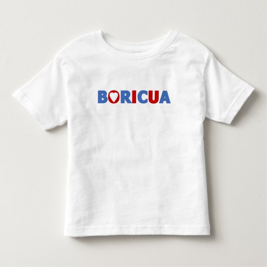 Boricua Puerto Rico Pride Kleinkind T-shirt (Vorderseite)