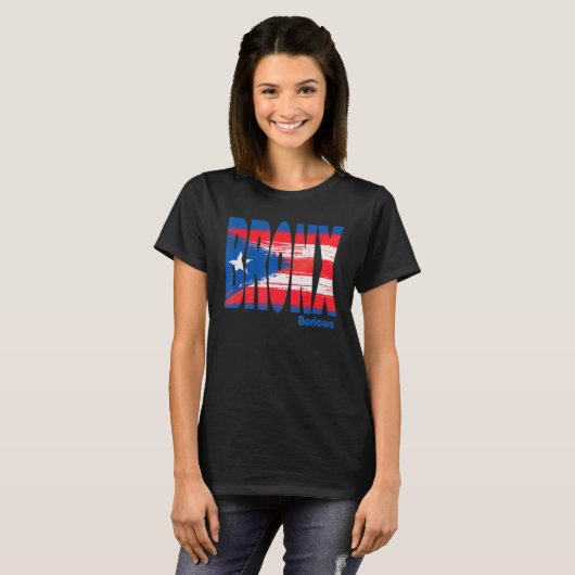 Boricua Roots Puerto Rico Pride PR Bronx Puerto Ri T-Shirt (Vorne ganz)