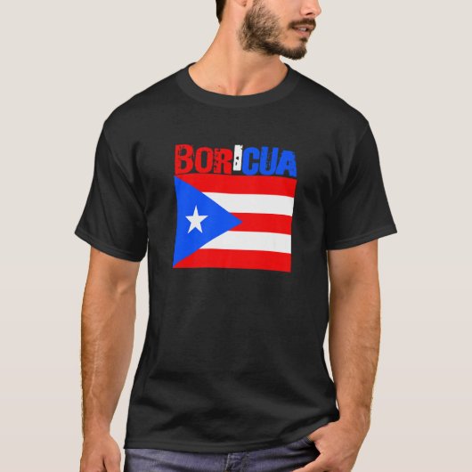 Boricua Roots Puerto Rico Pride PR Souvenir Puerto T-Shirt (Vorderseite)