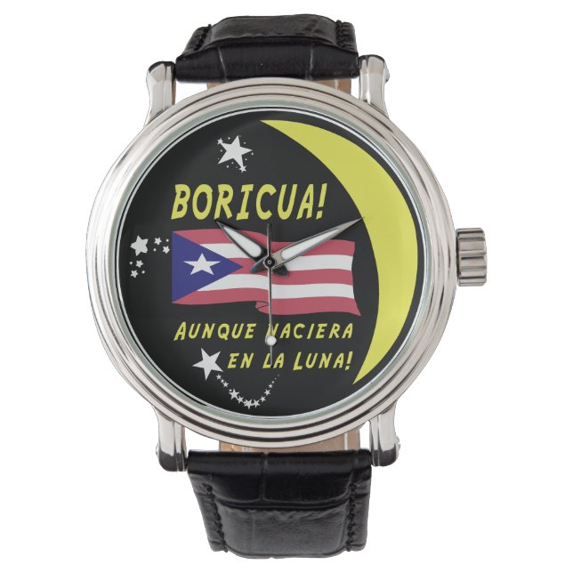 Boricua! Überall! Armbanduhr (Vorderseite)