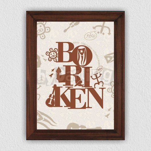 Boriken Puerto Rico Taino Wall Art Download Poster