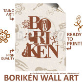 Boriken Puerto Rico Taino Wall Art Download Poster
