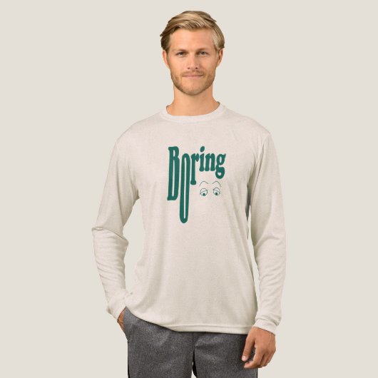 Boring Tri-Blend Shirt (Volle Vorderseite)