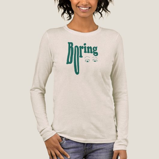 Boring Tri-Blend Shirt (Vorderseite)