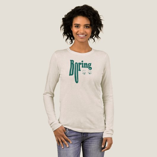 Boring Tri-Blend Shirt (Volle Vorderseite)