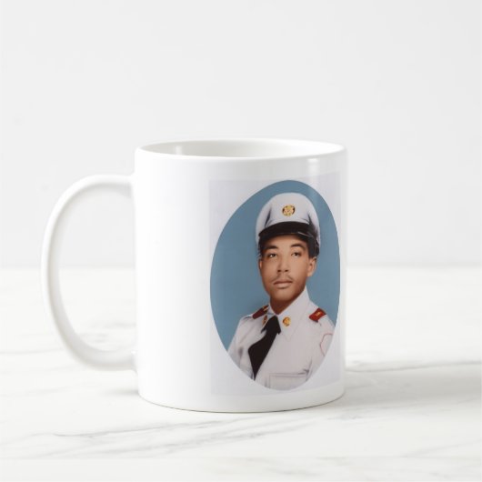 Borinqueneers Tasse-Lila Herz u. Foto Kaffeetasse (Links)
