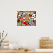 Boris Grigoriev - Pariser Café Poster (Küche)