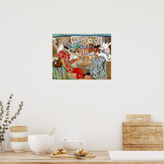 Boris Grigoriev - Pariser Café Poster (Küche)