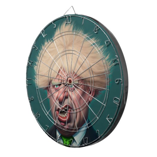 Boris Johnson Dartboard Dartscheibe (Vorderseite rechts)