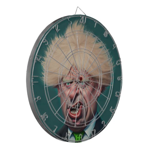 Boris Johnson Dartboard Dartscheibe (Vorderseite Links)