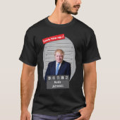 Boris Johnson 🤣 Funny Mugshot Novelty T - Shirt (Vorderseite)