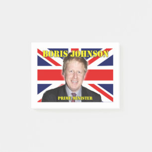 Boris Johnson Premierminister Post-it Klebezettel