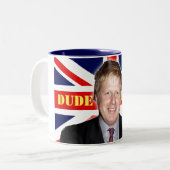 Boris Johnson TYP Zweifarbige Tasse (Vorderseite Links)