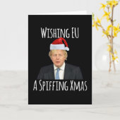 Boris Johnson wünscht sich EU einen Schwung Karte (Gelbe Blume)