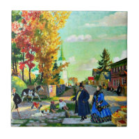 Boris Kustodiev: Gemälde zu den Herbstfestlichkeit