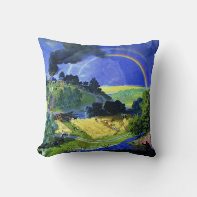 Boris Kustodiev nach dem Sturm, Kissen (Vorderseite)