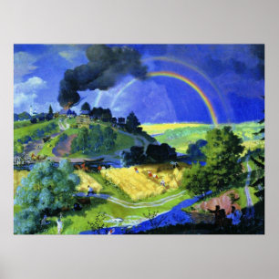 Boris Kustodiev nach dem Sturm, Poster