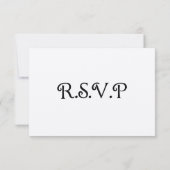 Boris Melinda Hochzeit RSVP Karte (Rückseite)