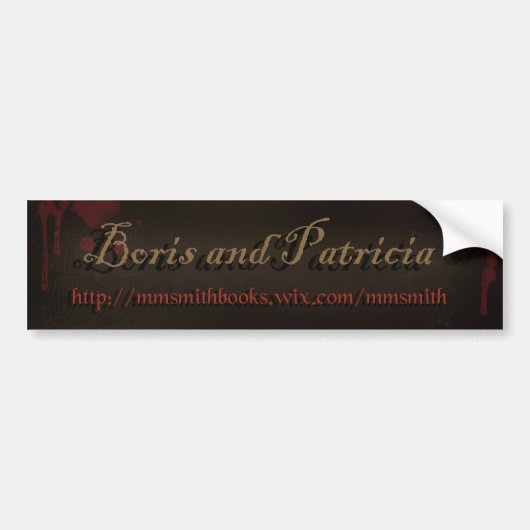 "Boris und Patricia" von der Vampirsbuch-Reihe Autoaufkleber (Vorne)