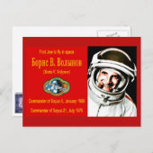 Boris Volynov - Erster jüdischer Kosmonaut Postkarte (Vorne/Hinten)