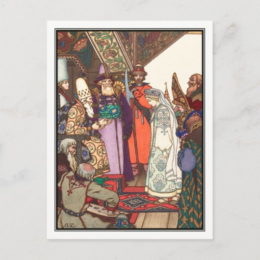Boris Zvorykin - Der Schnee Maiden Postkarte (Vorderseite)