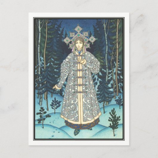 Boris Zvorykin - Der Schnee Maiden Postkarte (Vorderseite)