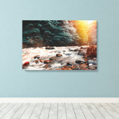 Borjomi-Bach Leinwanddruck (Insitu (Holzboden))