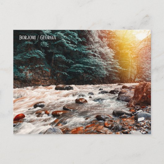 Borjomi-Bach Postkarte (Vorderseite)