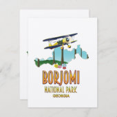 Borjomi Nationalpark Georgia Karte (Vorne/Hinten)