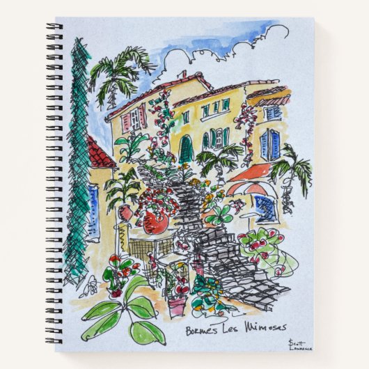 Bormes-les-Mimosas | Provence-alpes-cote d'azur Notizblock (Vorderseite)