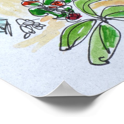 Bormes-les-Mimosas | Provence-alpes-cote d'azur Poster (Ecke)