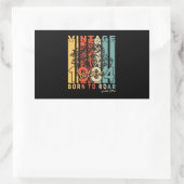 Born 1984 October Retro Lion Rechteckiger Aufkleber (Tasche)