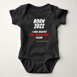 Born 2022 - I AM A WINNER Baby Strampler
