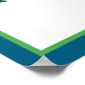 Born 2 Ball – Sports Theme Boy’s 2nd Birthday  Poster (Ecke)