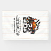 Born 2 Basketball Sports Themed Boy 2nd Birthday Banner (Horizontal)