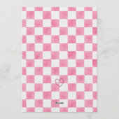 Born 2 Be Wild Pink, Black Motorcycle 2nd Birthday Einladung (Rückseite)