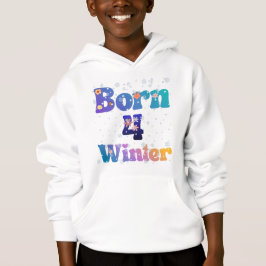 Born 4 Winter - Groovy Floral Snowflake Hoodie