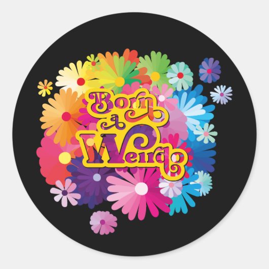 Born a Weirdo stickers (Vorderseite)