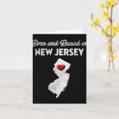 Born And Raised In New Jersey - New Jersey Nj Karte (Gelbe Blume)