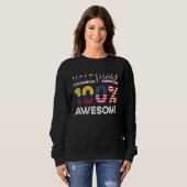 Born Colombian Colombia American USA Citizenship   Sweatshirt (Vorne ganz)