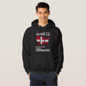 Born Danish Denmark American USA Citizenship Hoodie (Vorne ganz)
