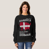 Born Danish Denmark American USA Citizenship Ragla Sweatshirt (Vorne ganz)