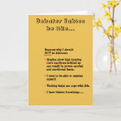 Born Debater card Karte (Gelbe Blume)