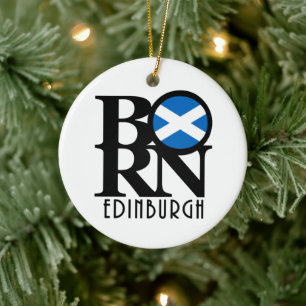 BORN Edinburgh Scotland Keramik Ornament
