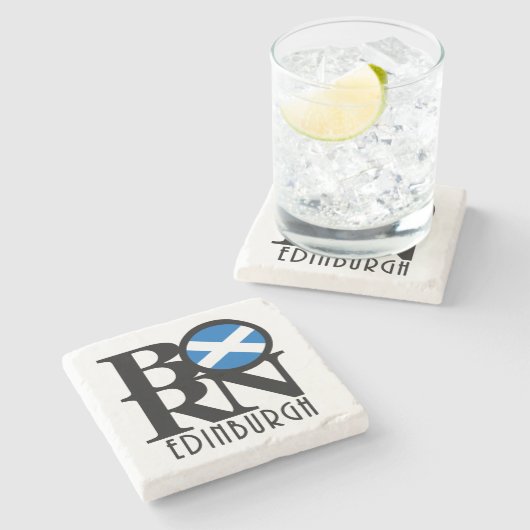 BORN Edinburgh Scotland Steinuntersetzer (Seitenansicht)